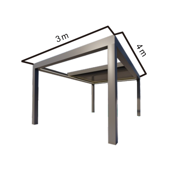 Aluminum Pergola 3m x 4m