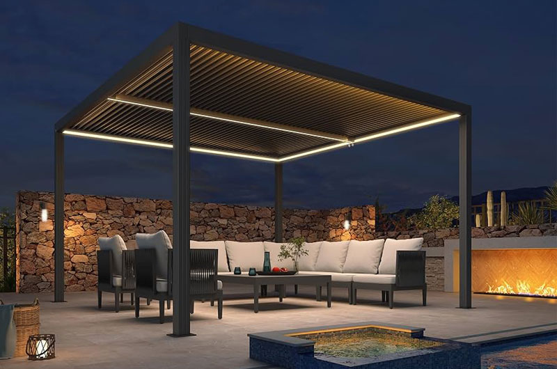 Aluminum Pergola Modern Aesthetics
