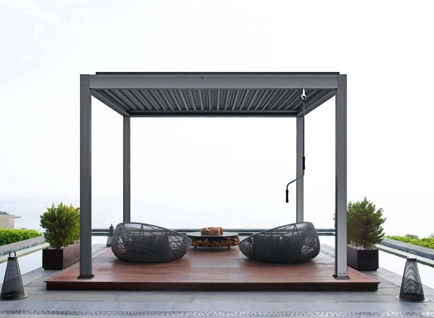 Grey Aluminum Pergola