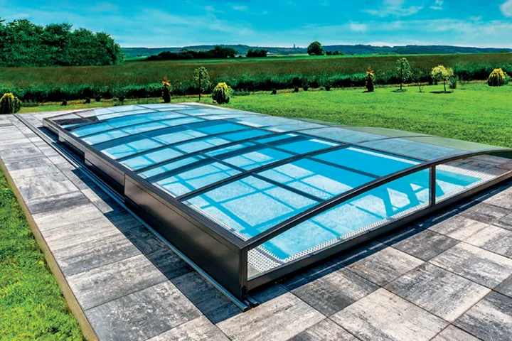 Low Profile Swimming Pool Enclosure