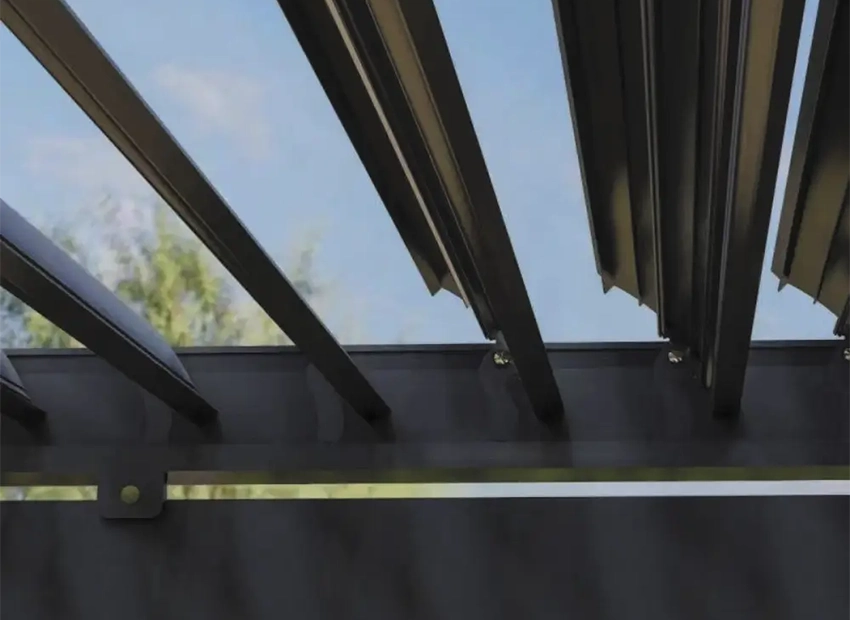 Manual Louvered Pergola Adjustable Slat