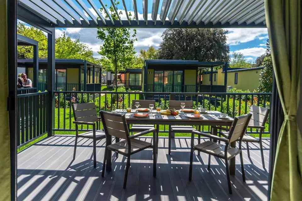 Matte Black Aluminum Pergola