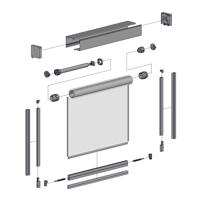 Motorized Zip Blinds Components