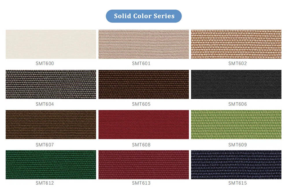 Retractable Awning Fabric Color Option 1