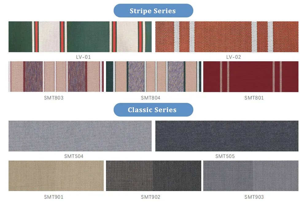 Retractable Awning Fabric Color Option 2