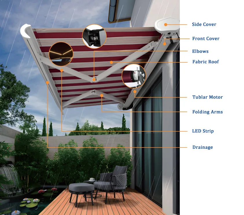 Retractable Awning Main Parts