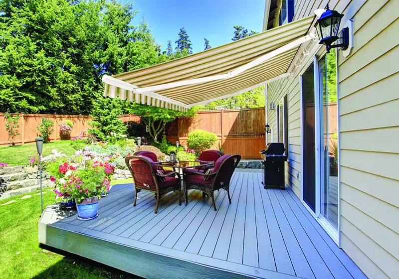 Retractable Backyard Awning