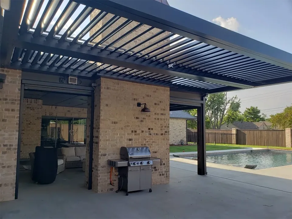 Wall Mounted Aluminium Pergola