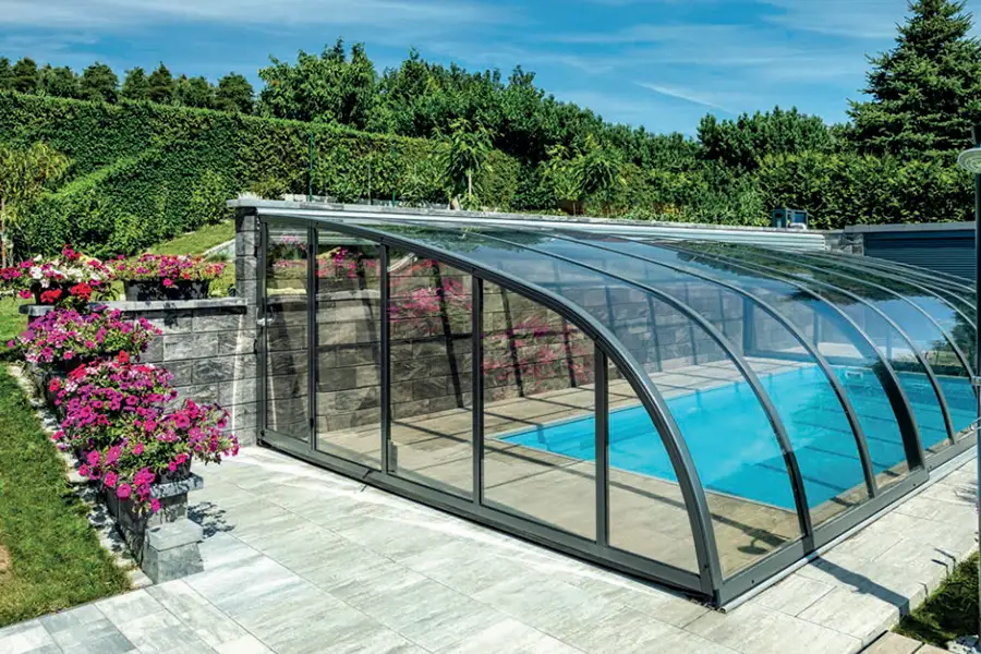 Wall Mounted Swimming Pool Enclosure
