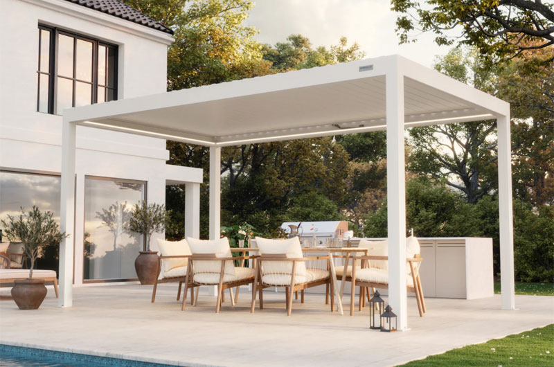 Aluminum Pergola Color Match Exterior Palette