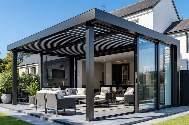 Aluminum Pergola Sleek Design