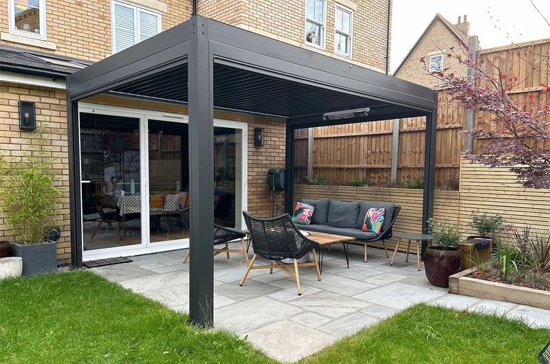 Black Aluminum Pergolas