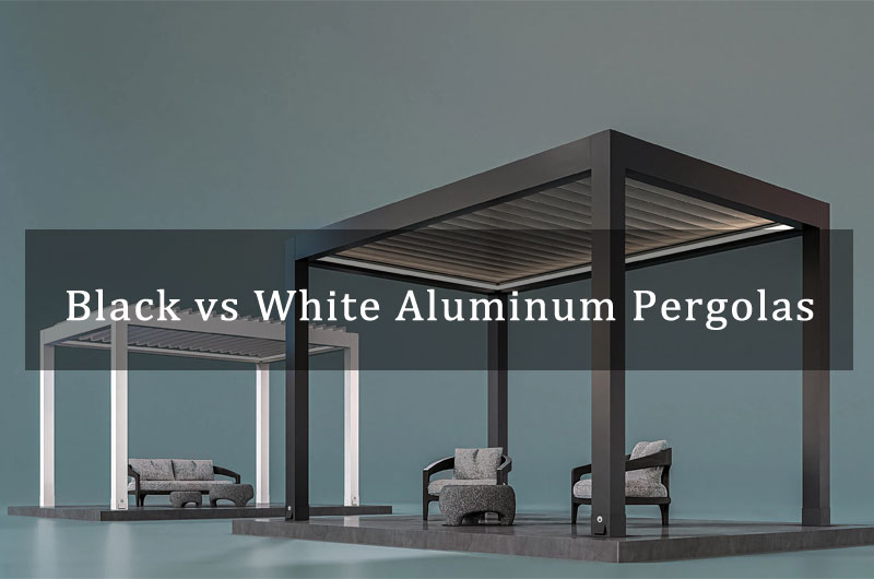 Black vs White Aluminum Pergolas