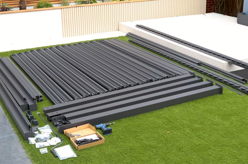 Organize Aluminum Louvered Pergola Components