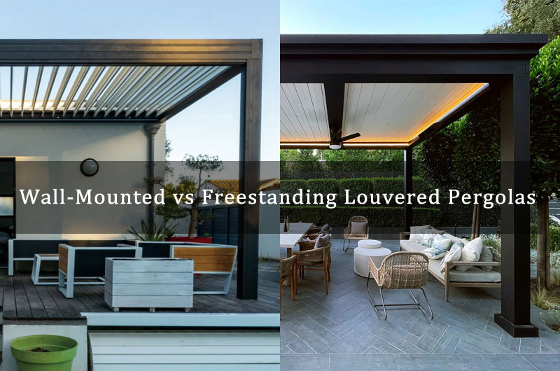 Wall-Mounted vs Freestanding Louvered Pergolas