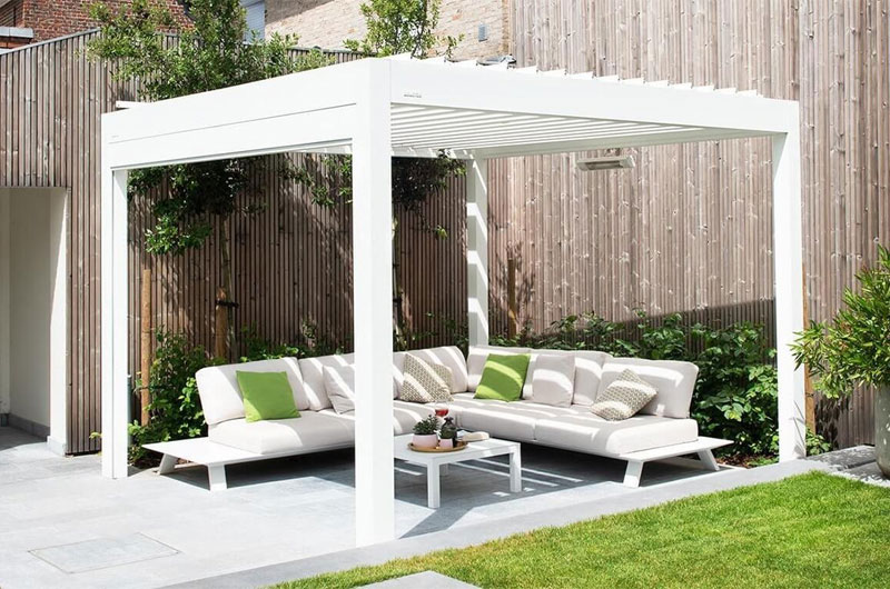 White Aluminum Pergolas