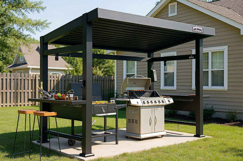 Is It Safe to Grill Under an Aluminum Pergola