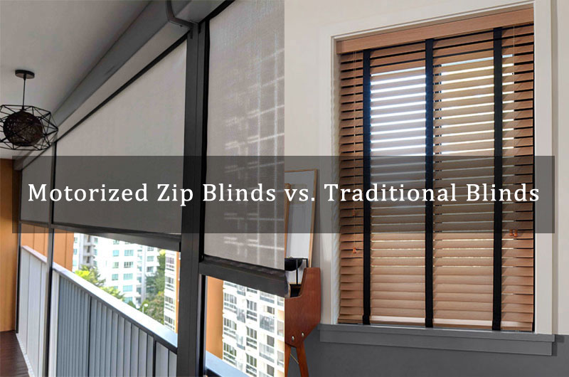 Motorized Zip Blinds vs. Traditional Blinds