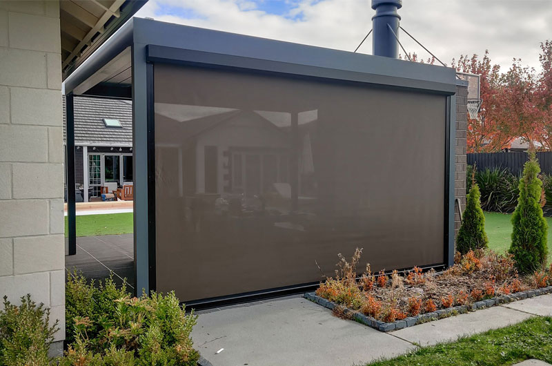 Pergola with Zip Blinds