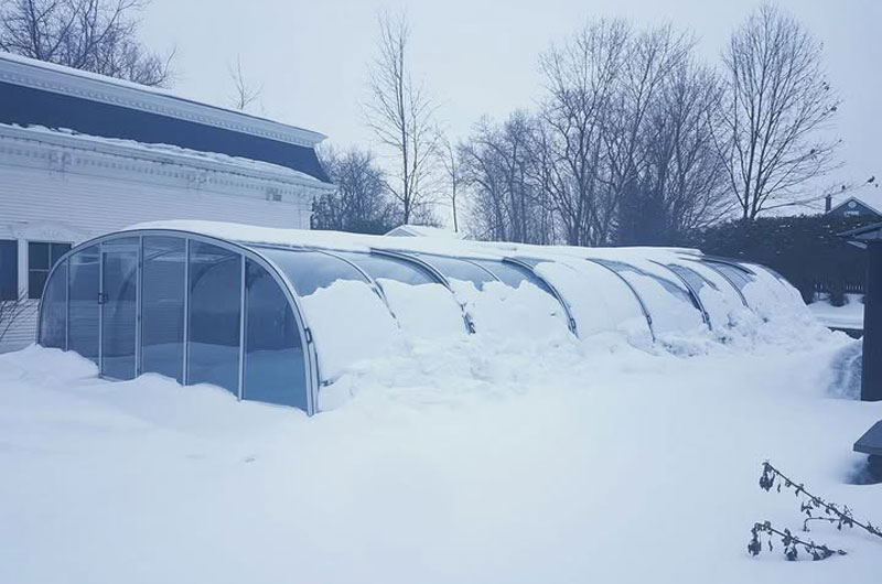 Swimming Pool Enclosure for Winter