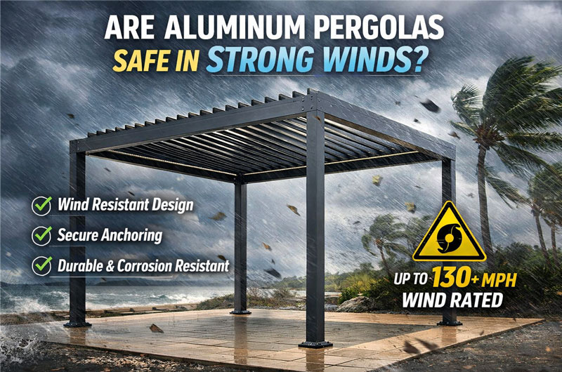 Are Aluminum Pergolas Safe in Strong Winds
