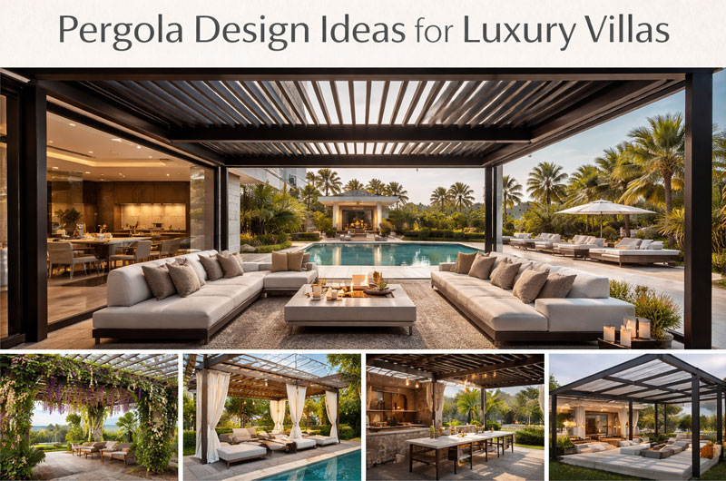 Pergola Design Ideas for Luxury Villas