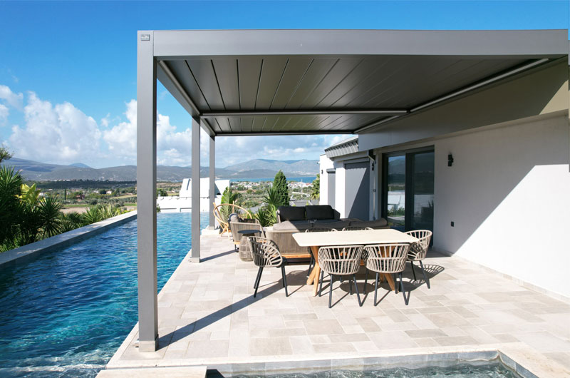 Pergolas with Adjustable Roofs