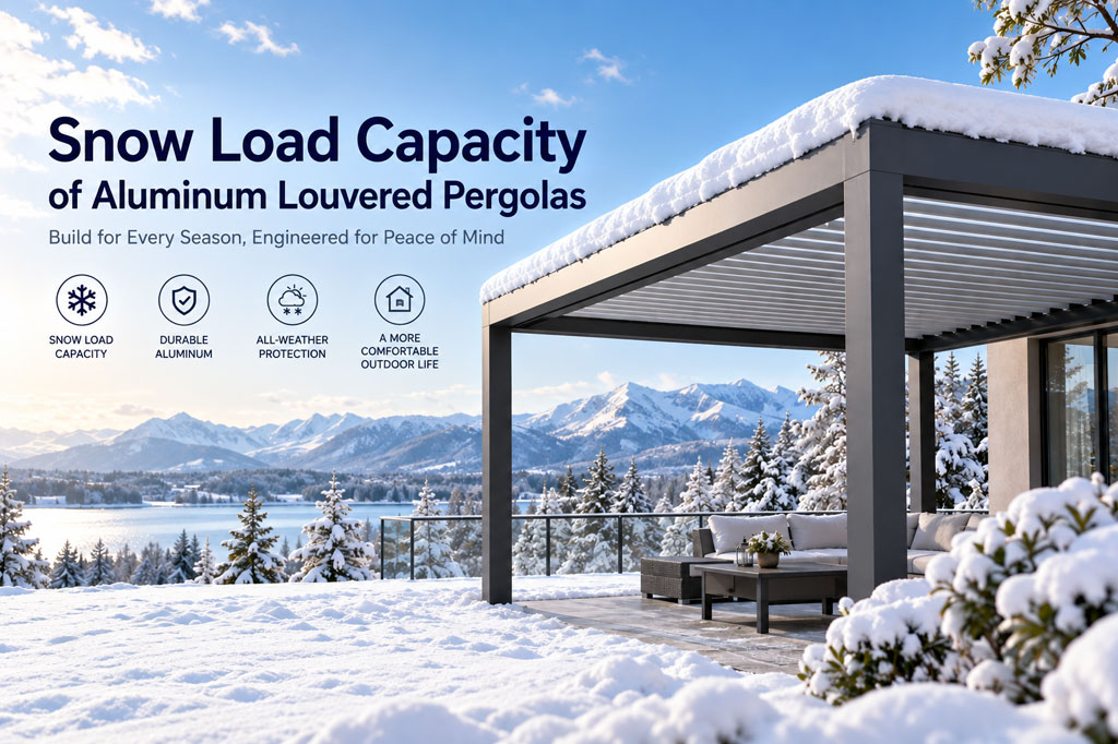 Snow Load Capacity of Aluminum Louvered Pergolas