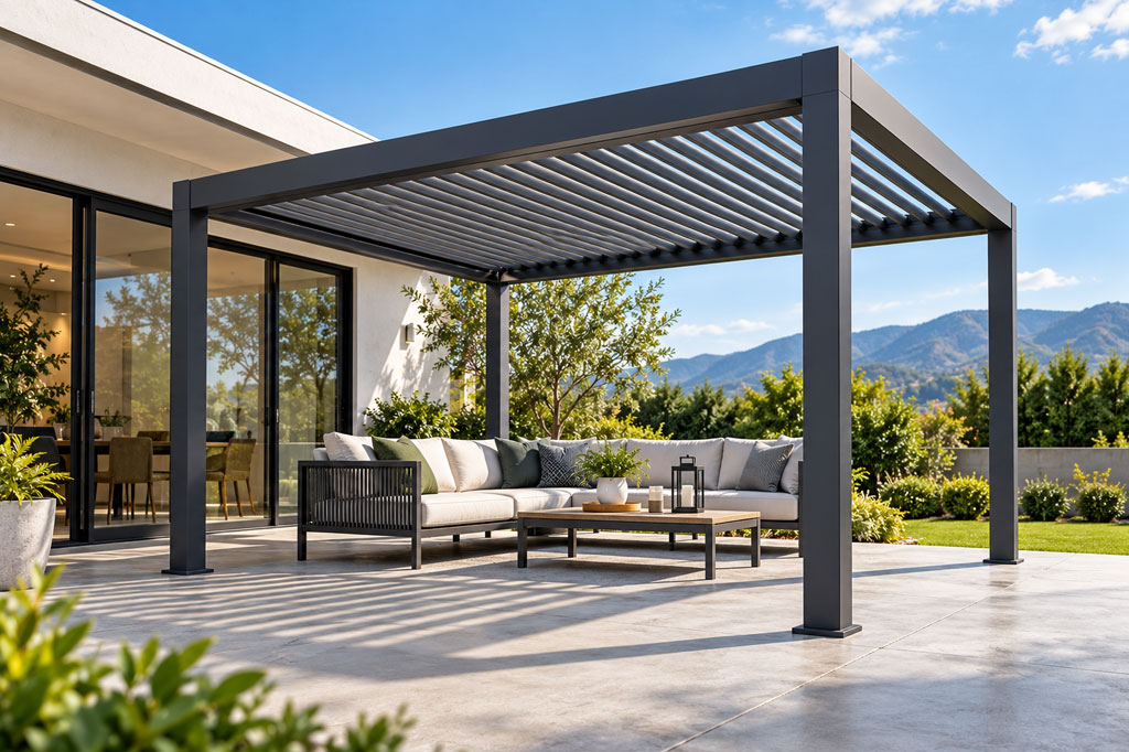 Installing an Aluminum Pergola on Concrete