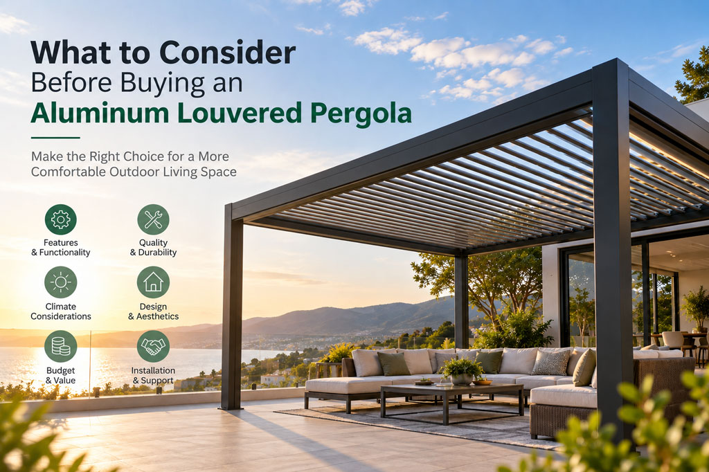 What to Consider Before Buying an Aluminum Louvered Pergola